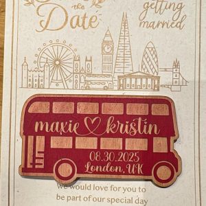 Custom Wedding Save the Dates